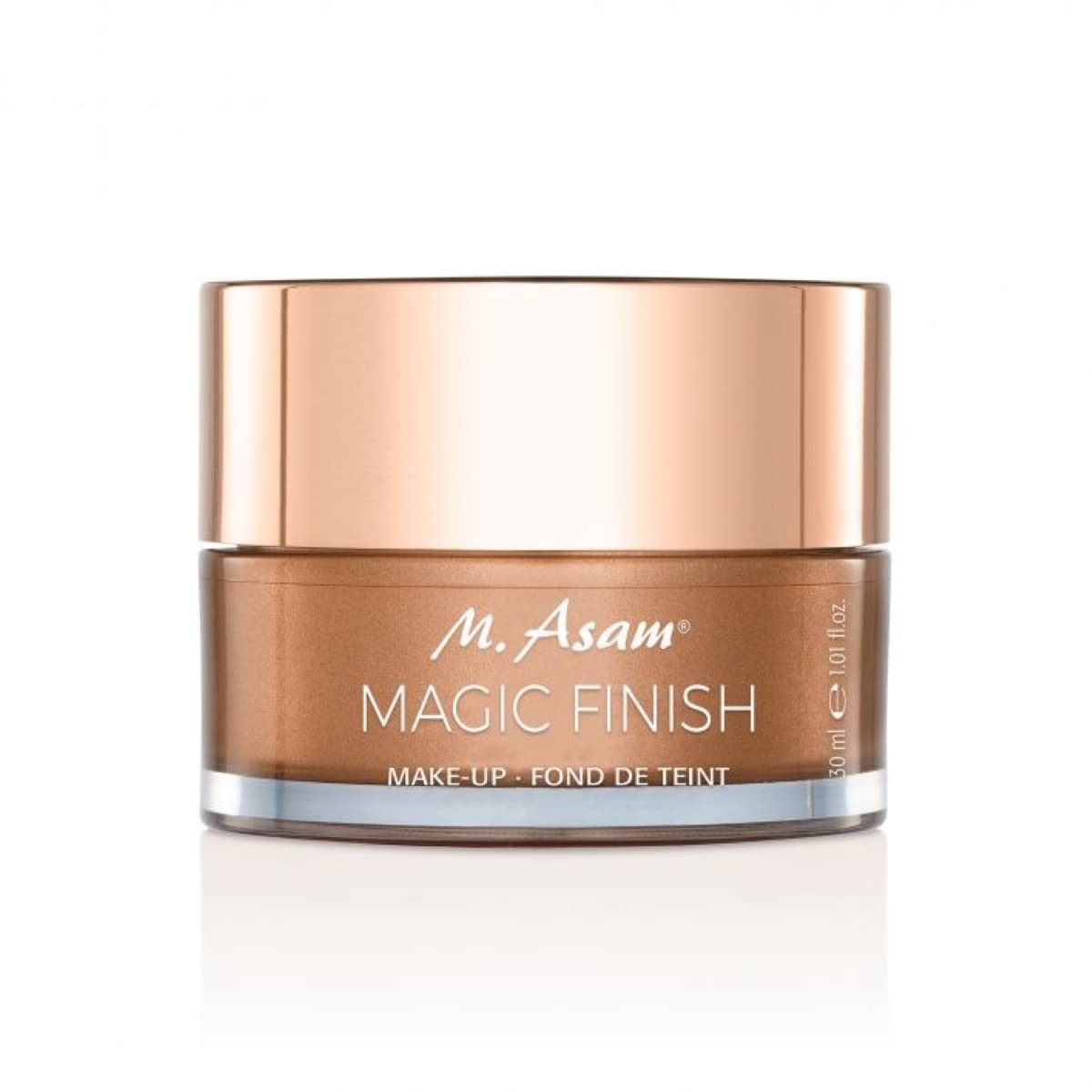 M. Asam Magic Finish Makeup Mousse – 4-in-1 Makeup Base, Foundation, Concealer and Powder to Build Coverage for Light and Medium Skin Tones for Flawless Skin, 1.01 fl oz